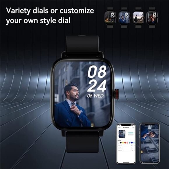 Smartwatch for Women Men Fitness Tracker with Sleep Health Monitor Calorie
